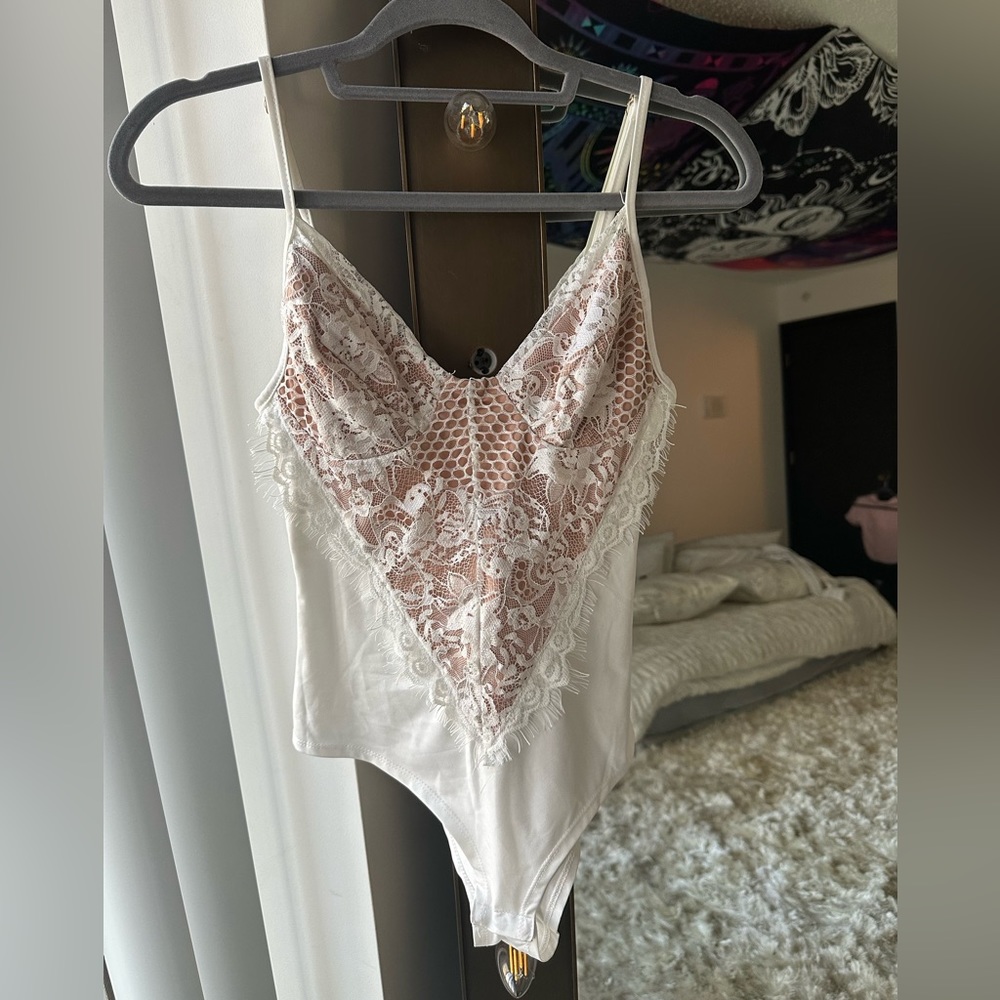 White Lace Bodysuit